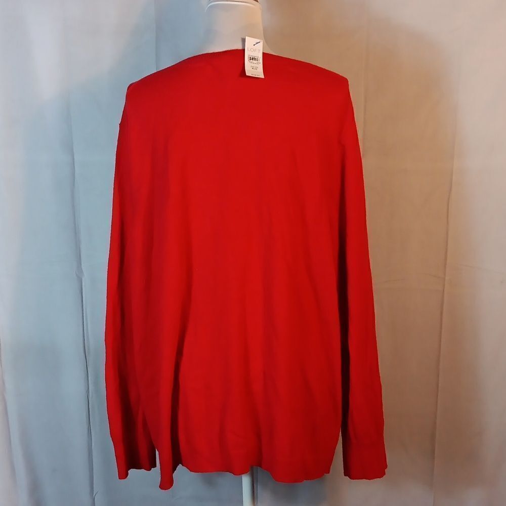 Loft Plus Red Button-Up Cardigan - Picture 4 of 8